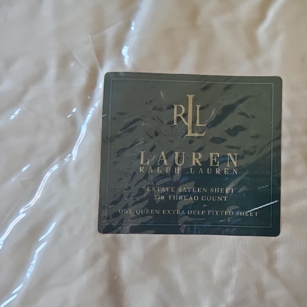 Ralph Lauren Estate Sateen/ 370 Thread Ct/Extra DEEP Fitted & Flat Sheet (Queen)